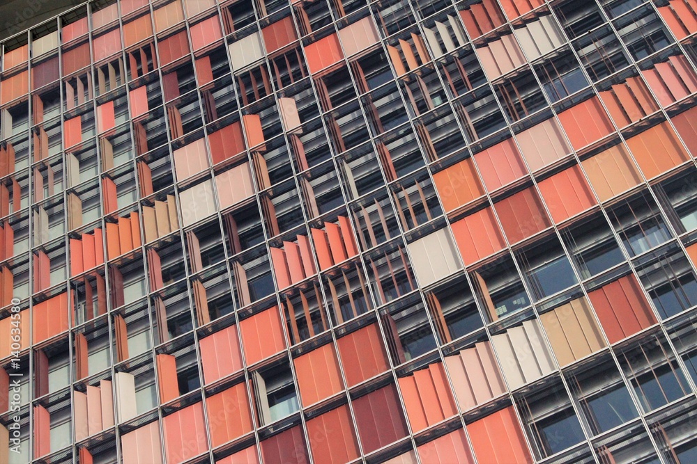 Fototapeta premium modern facade construction at a highriser