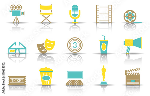 Film Iconset - Farbe (Schatten)