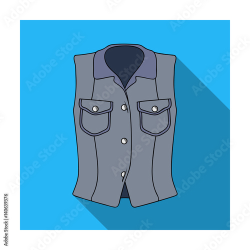 Women Sleeveless Sports Jacket .Beige button-down shirt without sleeves for the girl. Sport dress style.Women clothing single icon in flat style vector symbol stock illustration.