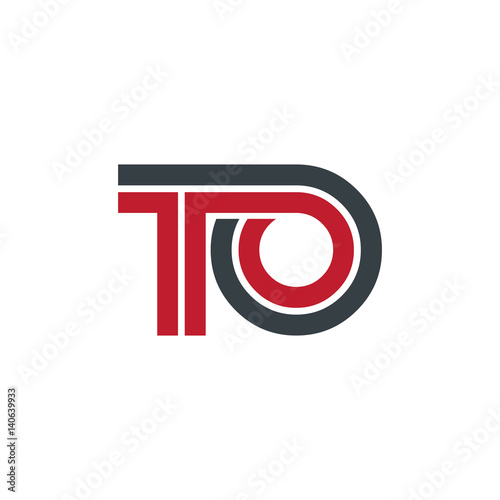 Free Download Initial Letter TO Linked Design Logo - GFXLoad