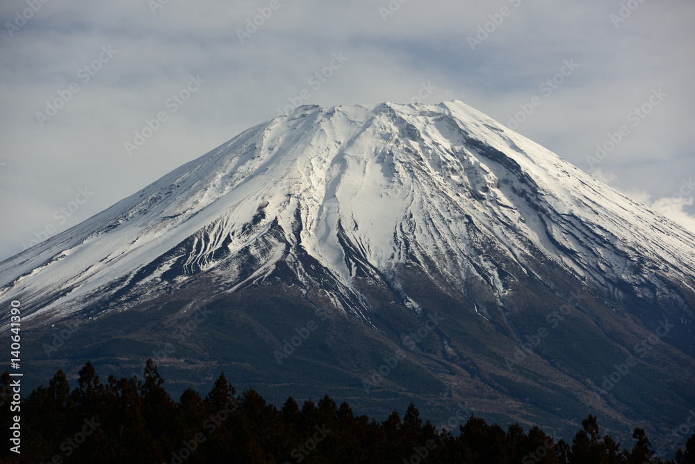 朝霧高原から見た富士山