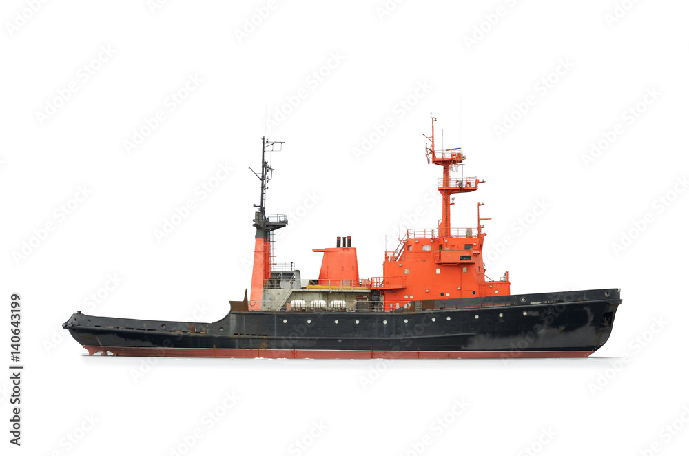 Ship on a white background. Ship on a white background.