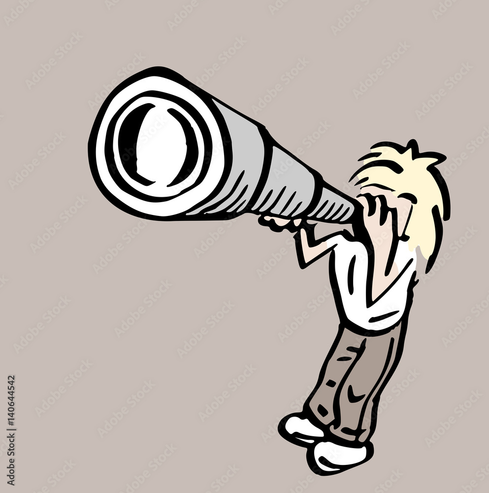 kijken met telescoop