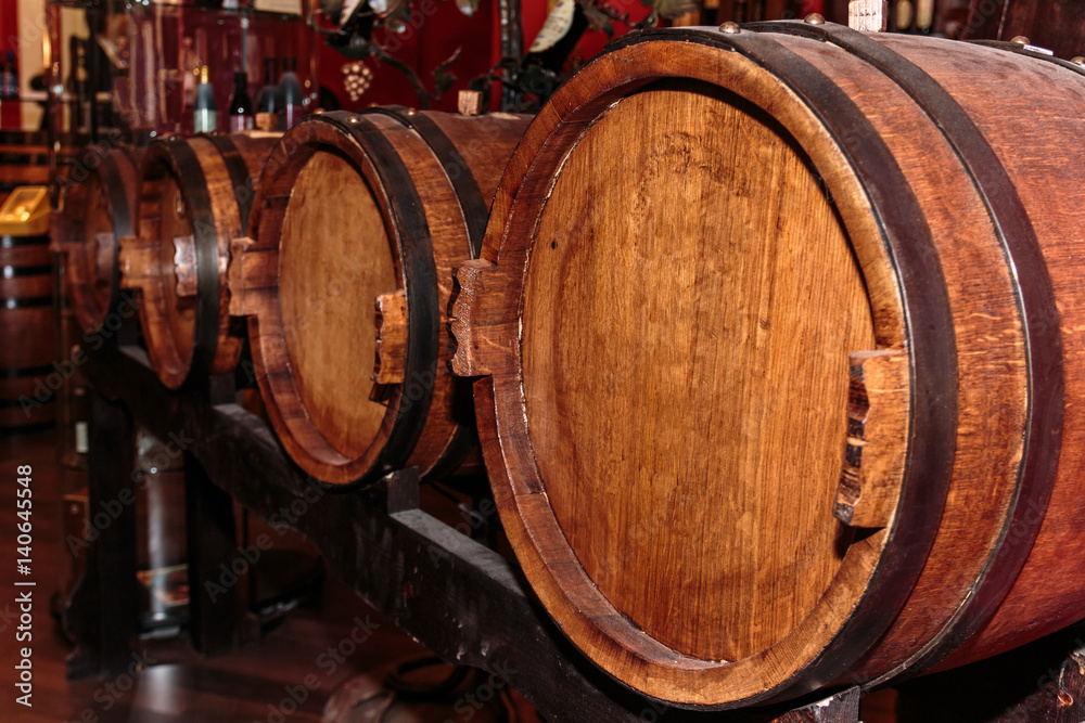Fine Big Wine Wooden Barrels