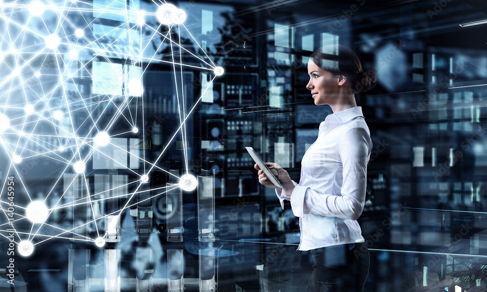 Technologies connecting the world . Mixed media