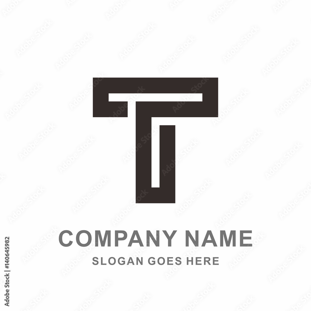 Monogram Letter T Geometric Square Strips Architecture Interior Construction Business Company Stock Vector Logo Design Template Monogram Letter T Geometric Square Strips Architecture Interior Construction Business Company Stock Vector Logo Design Template