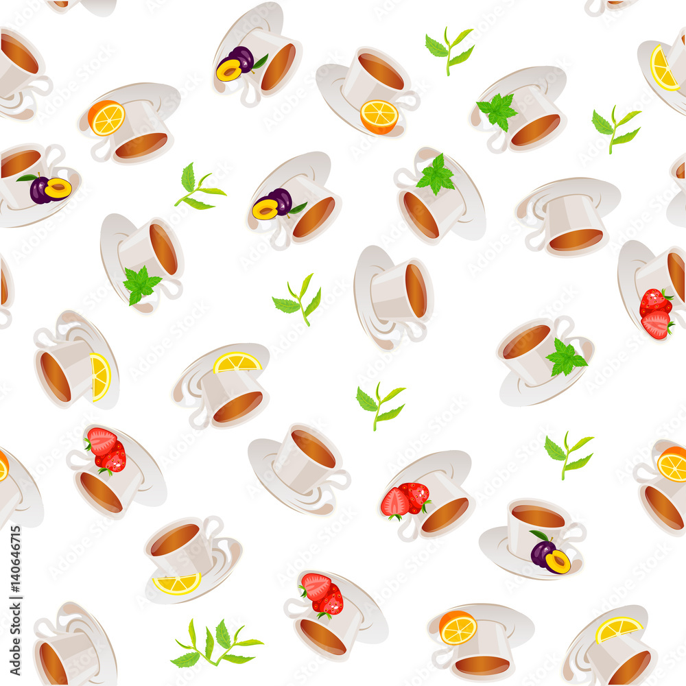 illustration of tea cup