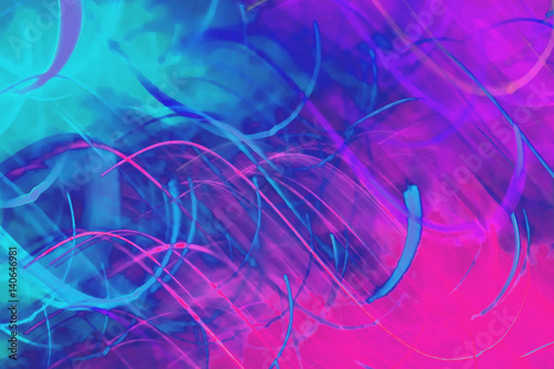 Abstract semicircular imprint.