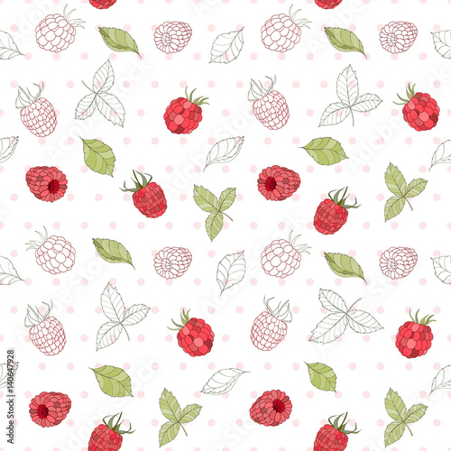 Seamless berry pattern