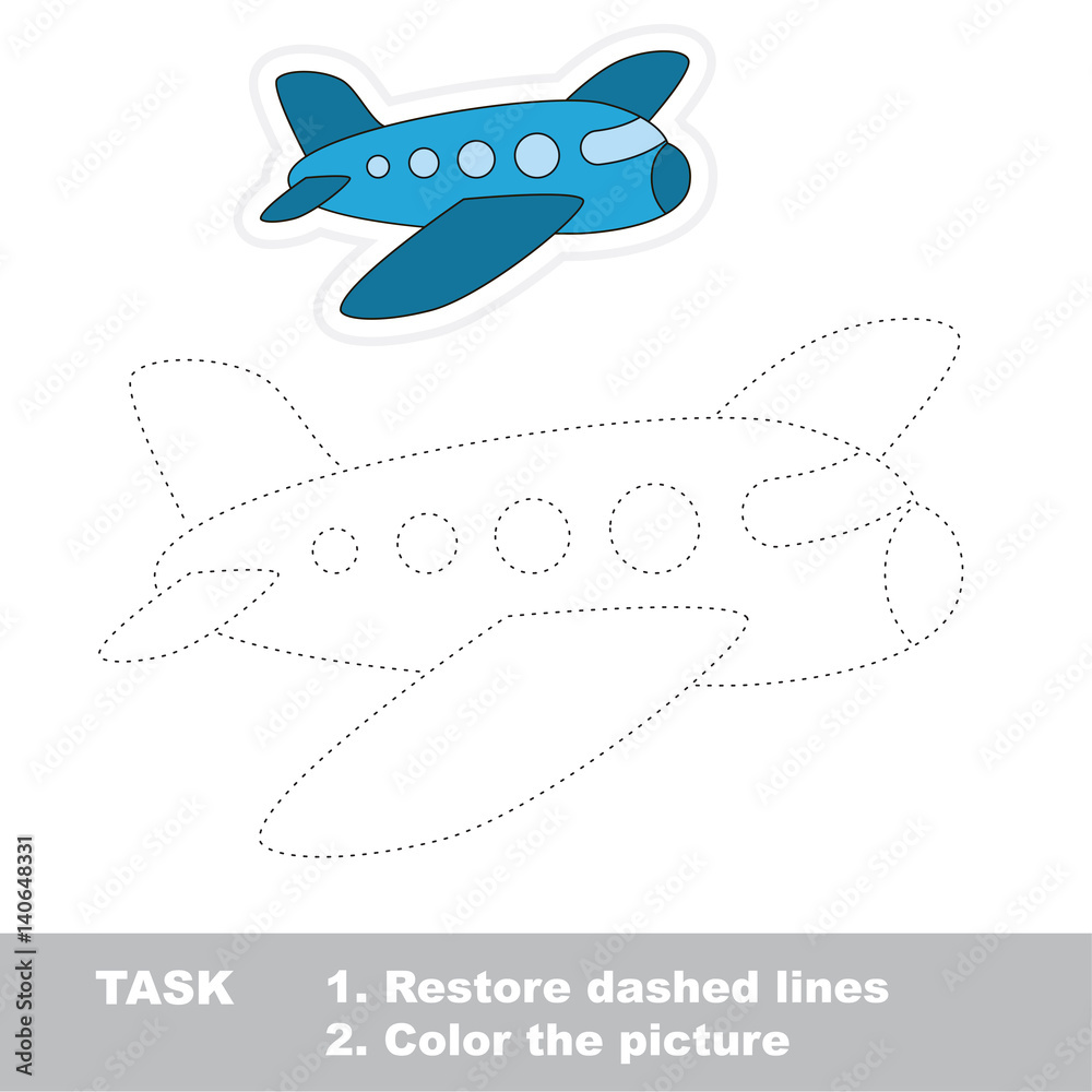 Fototapeta premium Vector trace game.