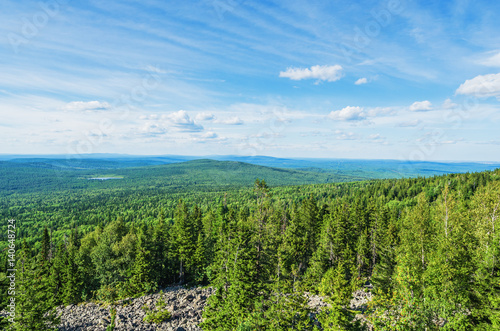 The view from the top of the mountain