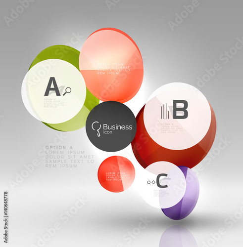 Vector circle infographics