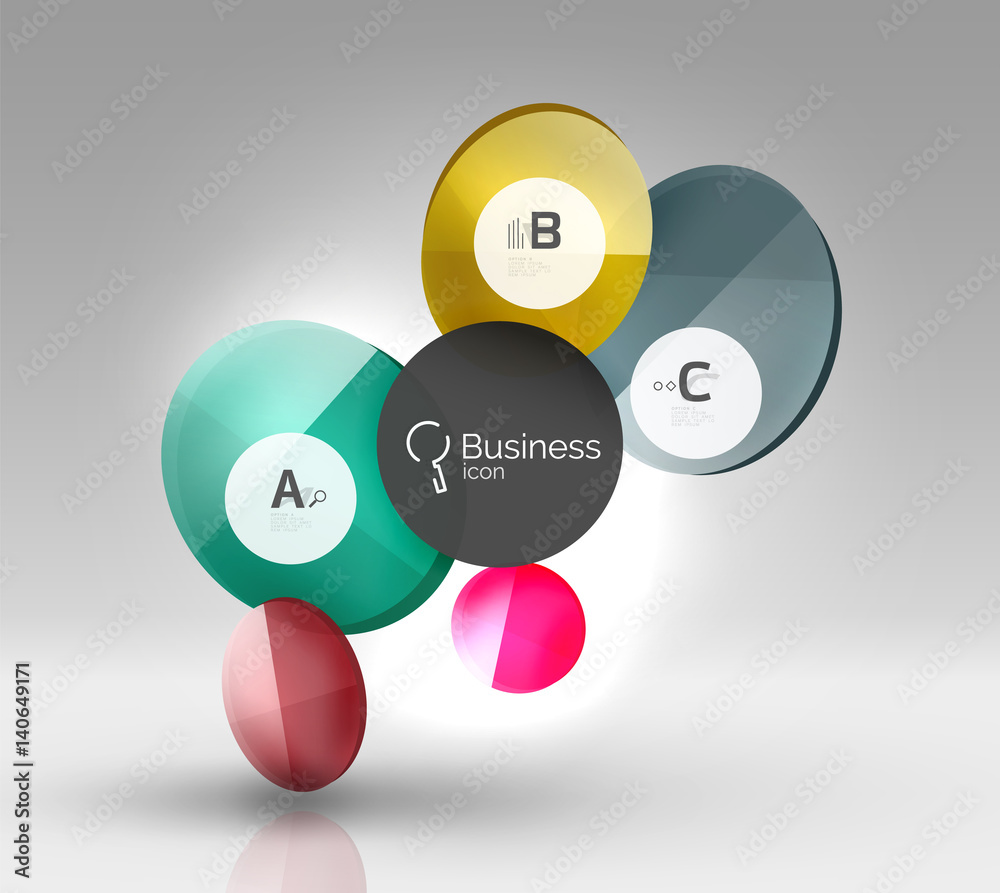 Vector circle infographics Vector circle infographics