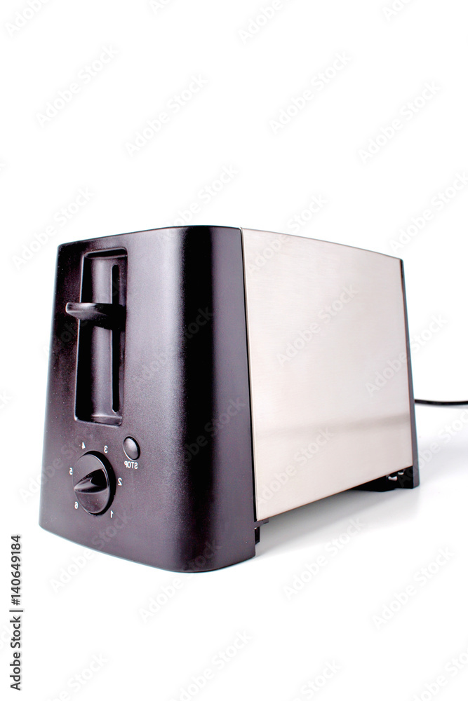 Close-up of toaster on white background Close-up of toaster on white background