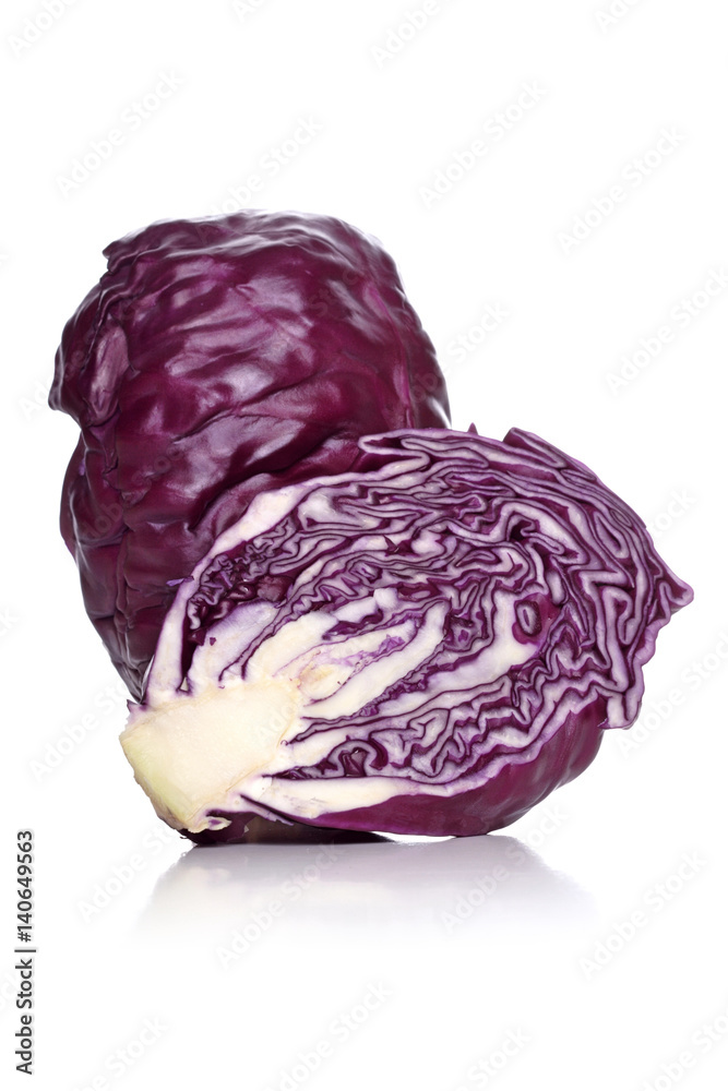 Fototapeta premium Studio shot of red cabbage