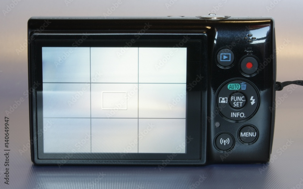 Obraz premium Dorso Camera Digitale Con Display Acceso 2017