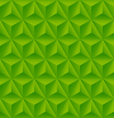 Poster Grüne Muster Grünes geometrisches Dreiecksrelief  © evgeniya_m
