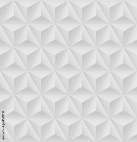 Seamless pattern with white triangular relief