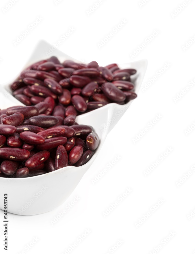 Red bean isolated on white background Red bean isolated on white background