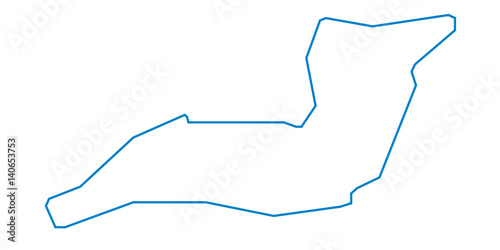 Autodromo Enzo e Dino Ferrari - Imola - Streckenverlauf - blau