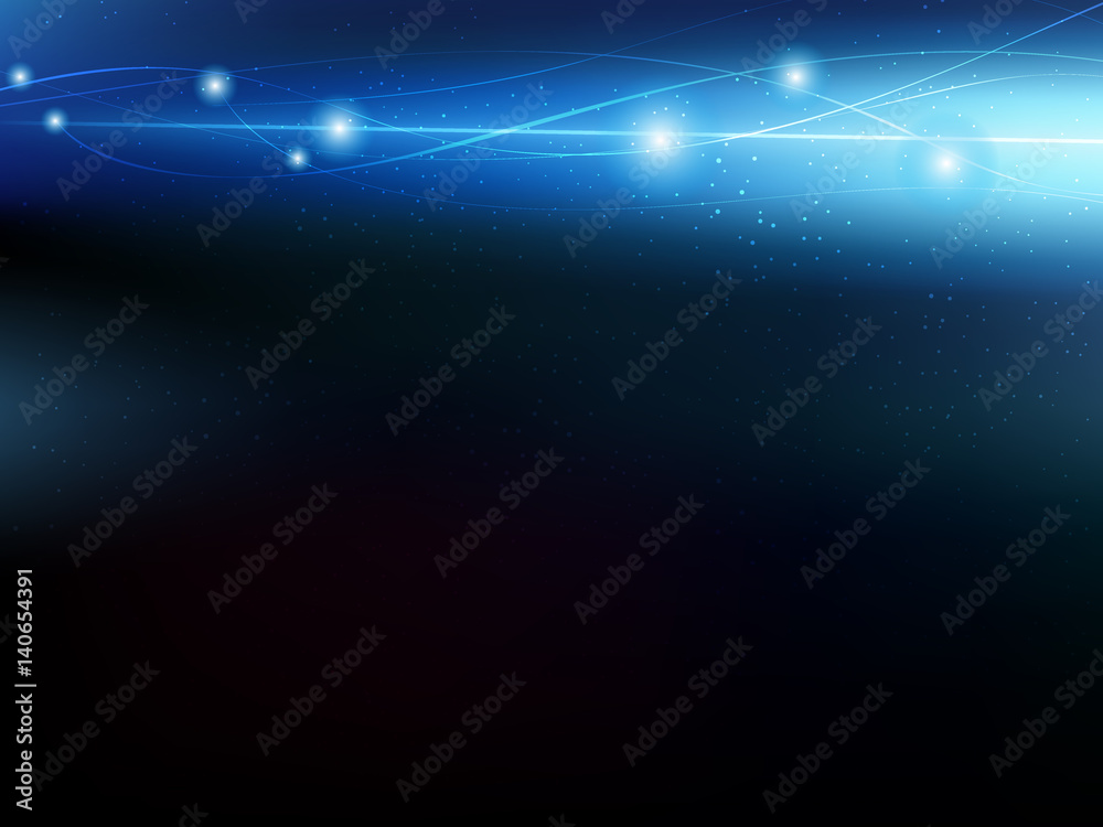 Vector Cosmology Illustration with Universe, Galaxy, Planets and Stars.Space with stars. Abstract background. Night sky vector illustration Vector Cosmology Illustration with Universe, Galaxy, Planets and Stars.Space with stars. Abstract background. Night sky vector illustration
