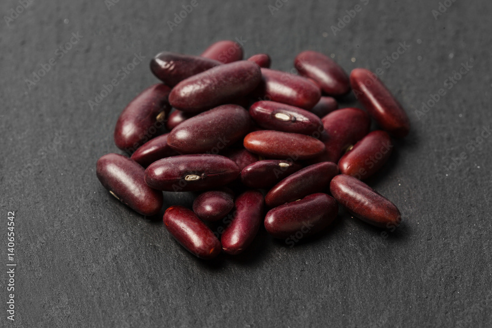 red beans on the black table red beans on the black table