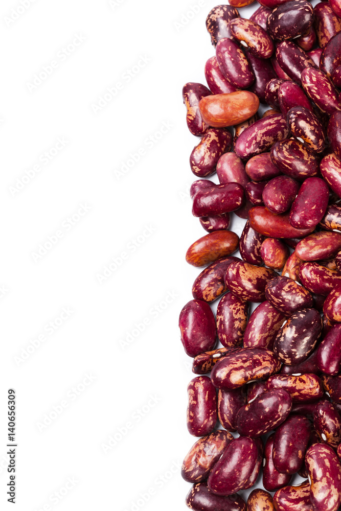 Red beans isolated on white background Red beans isolated on white background