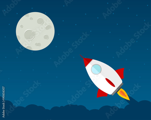 Flug zum Mond