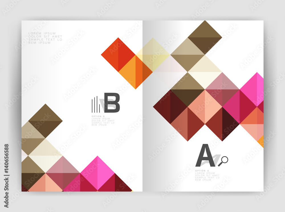 Vector square minimalistic abstract background, print template business brochure a4 Vector square minimalistic abstract background, print template business brochure a4