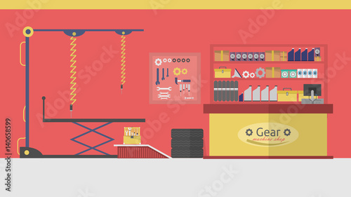 Machine Shop Background