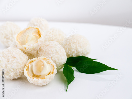 White coconut candy