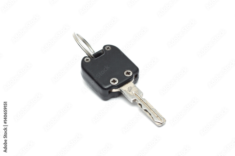 Car key isolated on white background