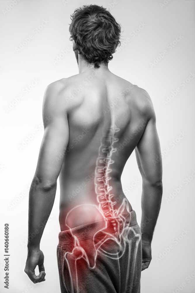 Fotografie Male with hip bone pain