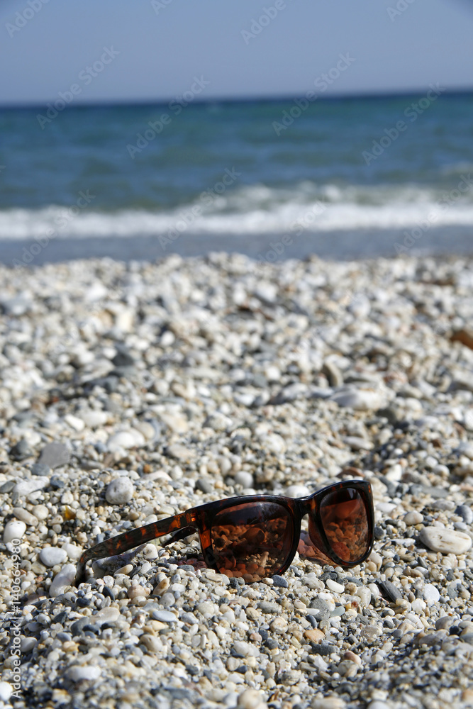 sunglass on the beach