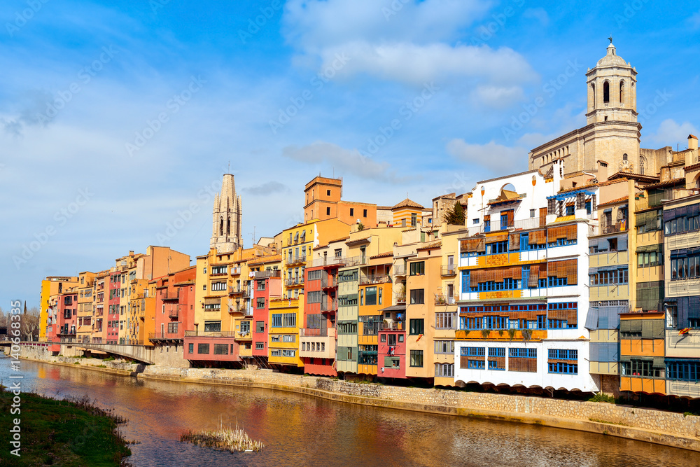 Girona, in Spain, and Onyar River