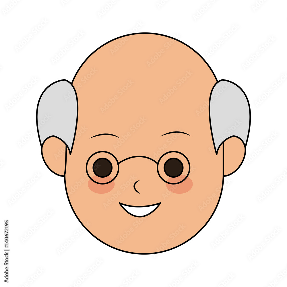 elderly grey haired man cute cartoon icon image vector illustration design elderly grey haired man cute cartoon icon image vector illustration design