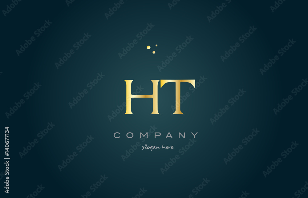 ht h t gold golden luxury alphabet letter logo icon template ht h t gold golden luxury alphabet letter logo icon template