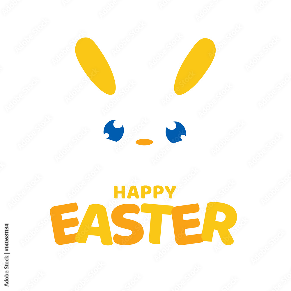 Happy easter bunny card Happy easter bunny card