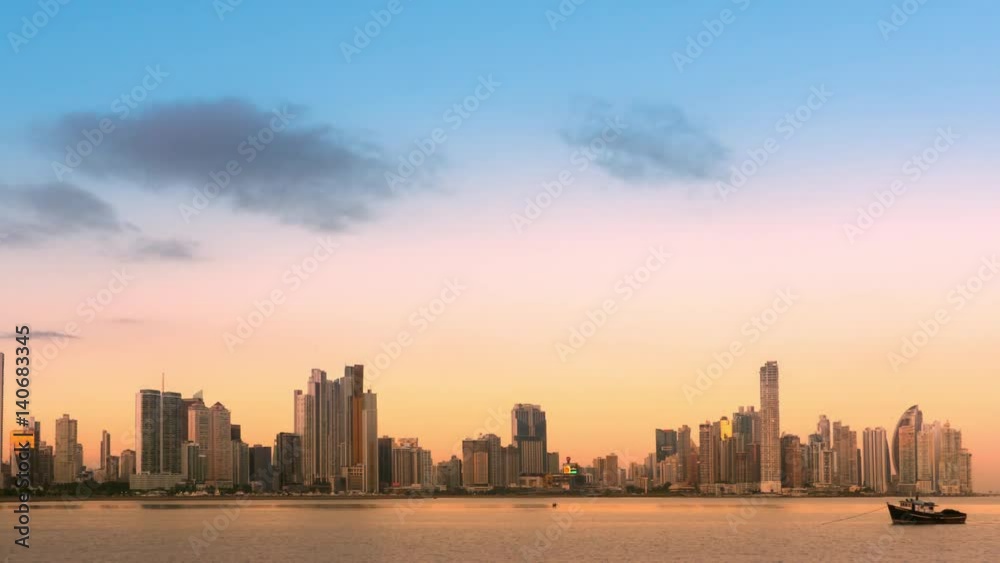 modern city skyscrapers timelapse from day to night modern city skyscrapers timelapse from day to night