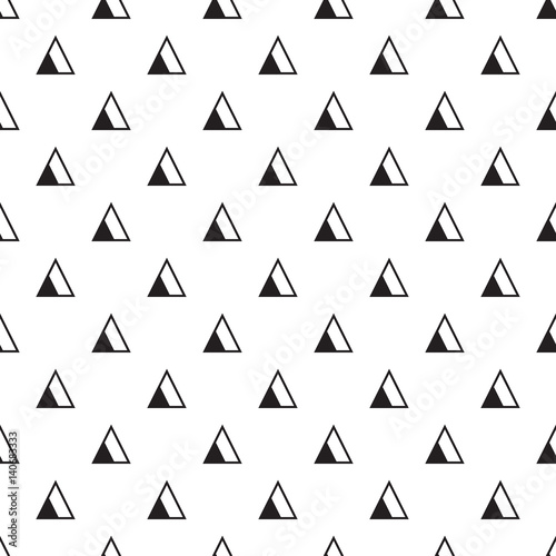 Minimalistic geometric seamless vector pattern with triangles