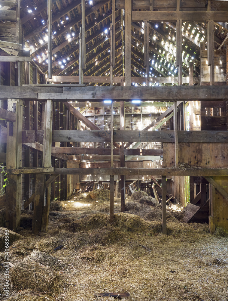 Abandoned Barn Interior