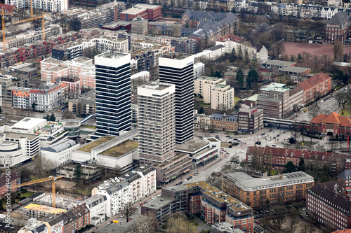 The north of Germany and Hamburg from above photo