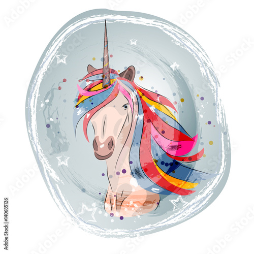 Unicorn. Vector illustration