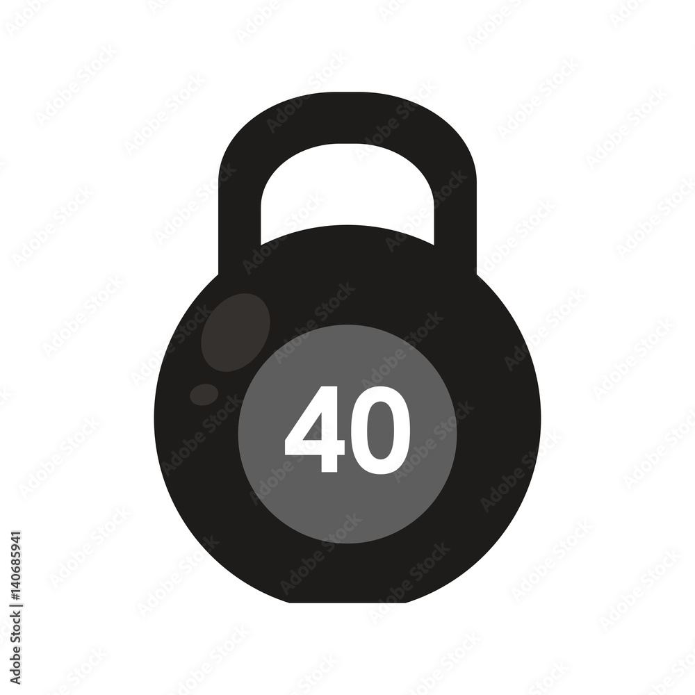 dumbbell icon over white background. vector illustration dumbbell icon over white background. vector illustration