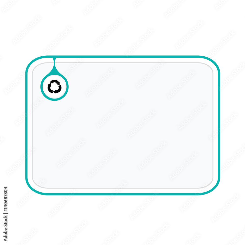 Infographic template. Frame to fill your text and Recycling icon. Vector image. Infographic template. Frame to fill your text and Recycling icon. Vector image.