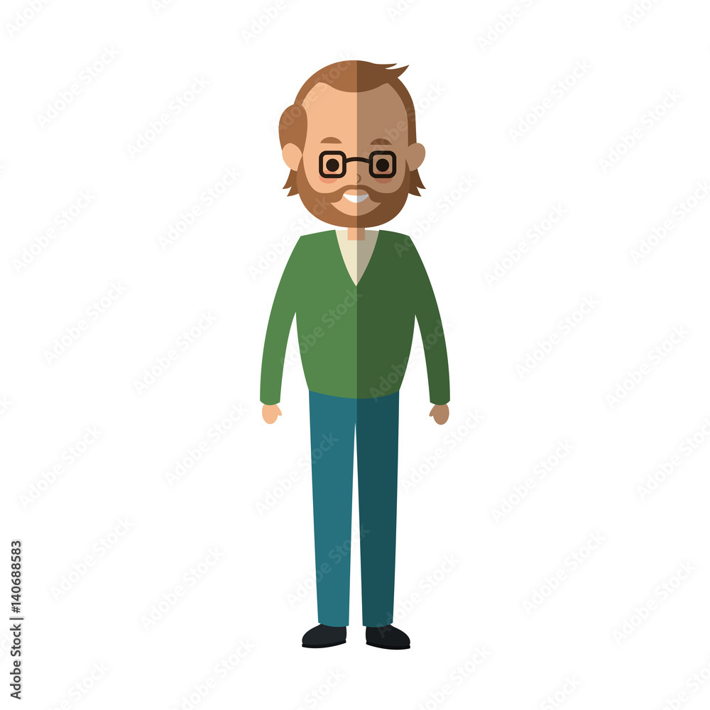 happy man cartoon icon over white background. colorful design. vector illustration happy man cartoon icon over white background. colorful design. vector illustration