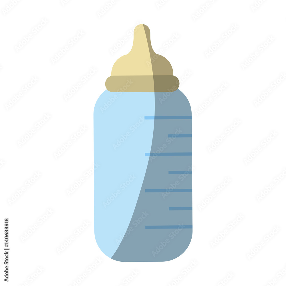 baby bottle icon over white background. colorful design. vector illustration baby bottle icon over white background. colorful design. vector illustration