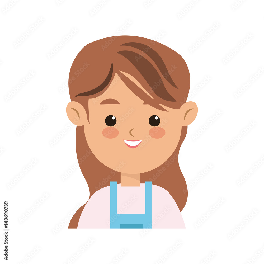 young woman cartoon icon over white background. colorful design. vector illustration young woman cartoon icon over white background. colorful design. vector illustration