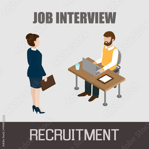 Job interview concept