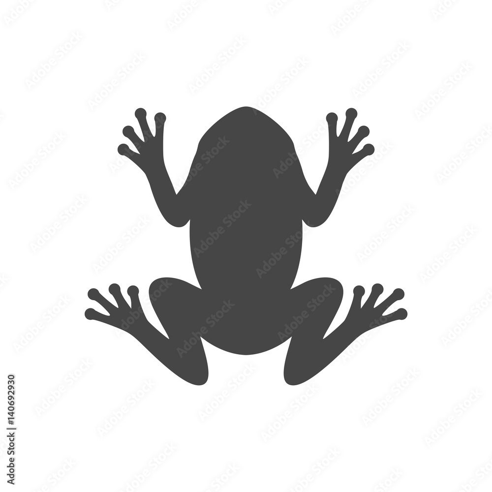 Fototapeta premium Frog icon logo - Illustration